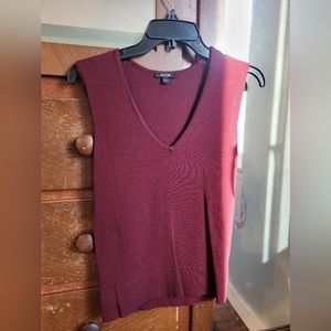 Burgundy sweater vest. Jacob. Size XS.